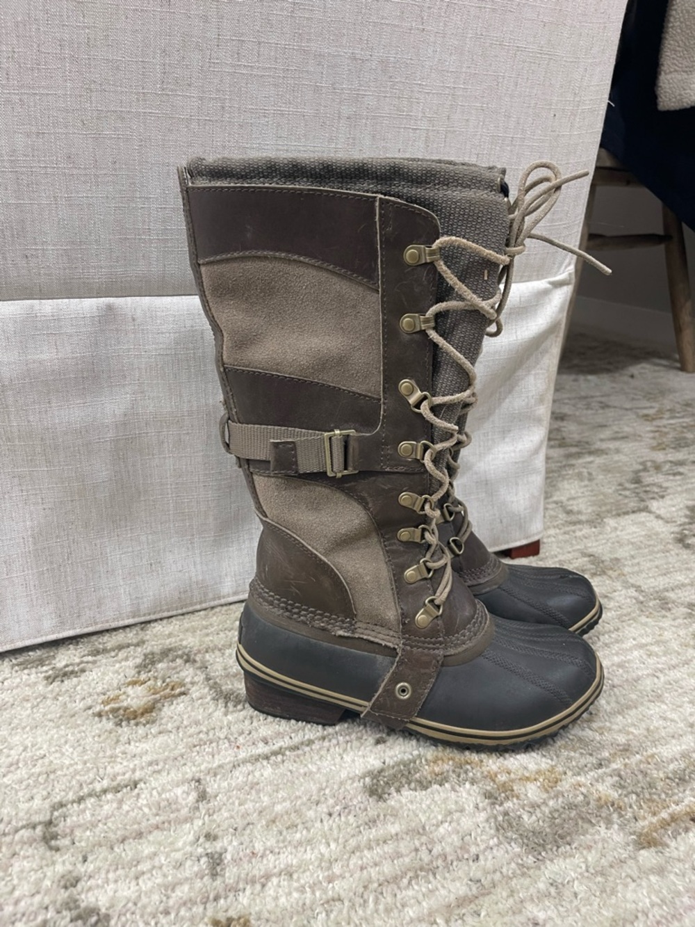 Sorel Conquest Carly tall lace up boots